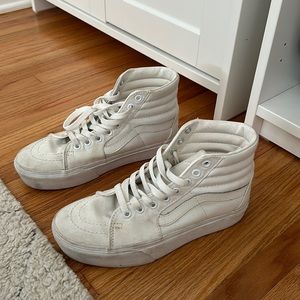 White High Top Vans